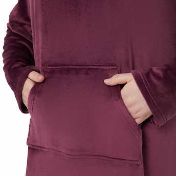 New Ladies Hooded Lounger Oversized Blanket - Picture 6 of 16